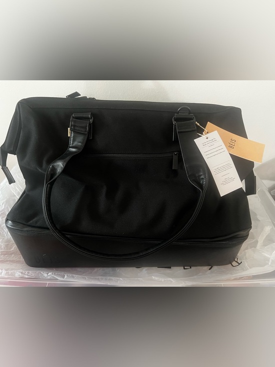 BEIS Handbags - BEIS Weekender Convertible Bag Black NWT Carry-On Travel Duffel